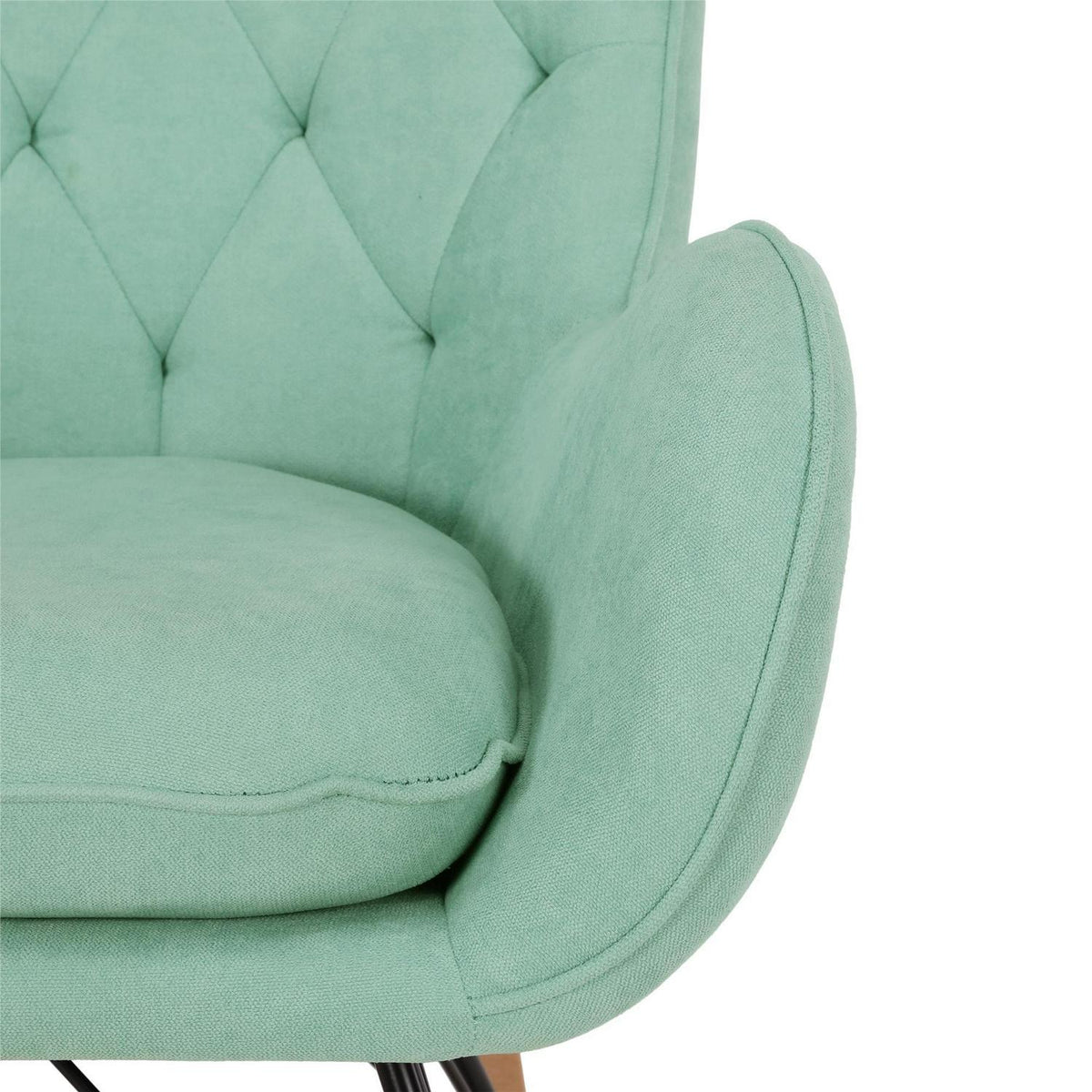 Baby Relax Noah Rocker Chair with Side Storage Pockets. Teal