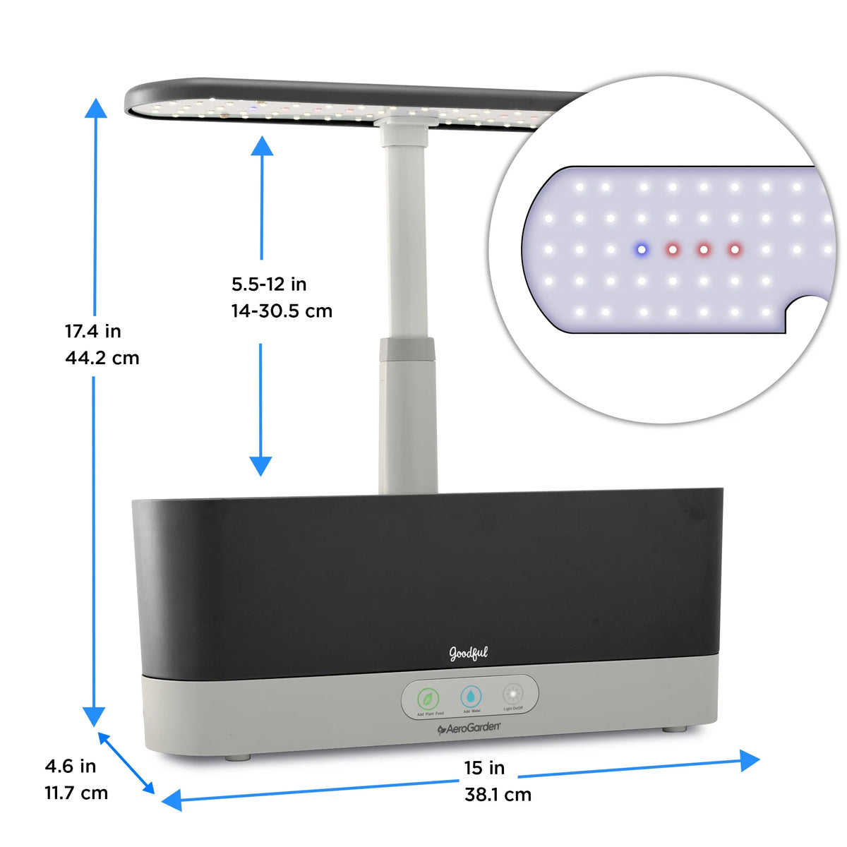 AeroGarden Harvest Slim with Gourmet Herb Seed Pod Kit, Black