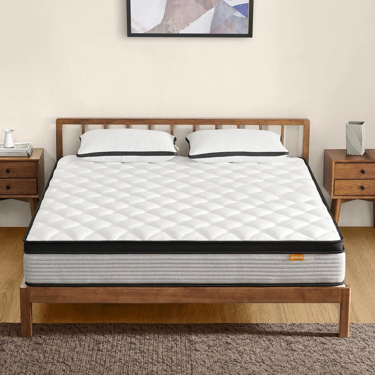 12 inch Queen Size Innerspring Mattress, Hybrid Mattress in a Box, Queen Mattress