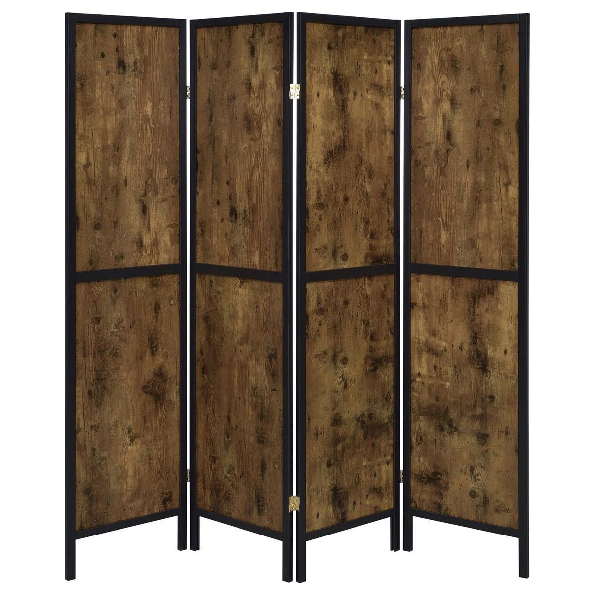 Privacy Screen 82.8'' W x 65'' H 6 - Panel Solid Wood Folding Room Divider, Natural,Outdoor Privacy Screen