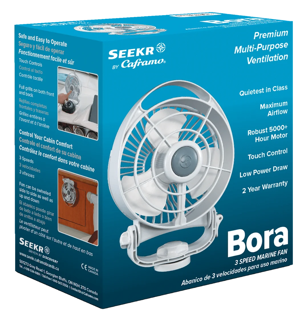 Caframo Bora 12V 3-Speed Fan