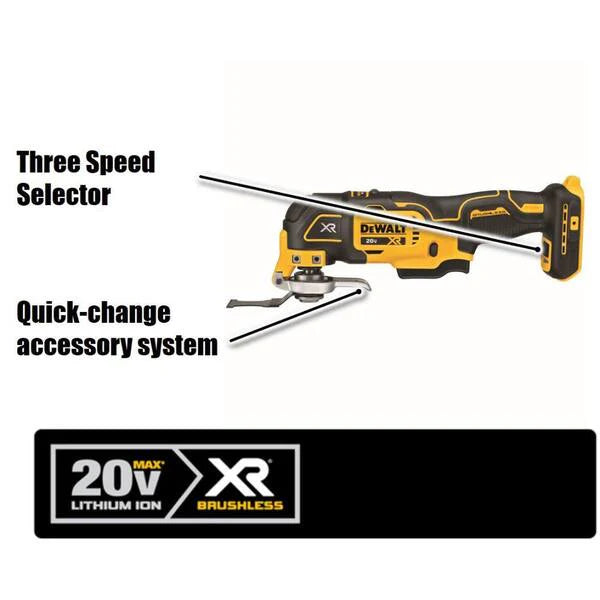 20V MAX Lithium-Ion Cordless Brushless 4 Tool Combo Kit and 20V MAX XR Cordless Brushless 5 in. Random Orbital Sander