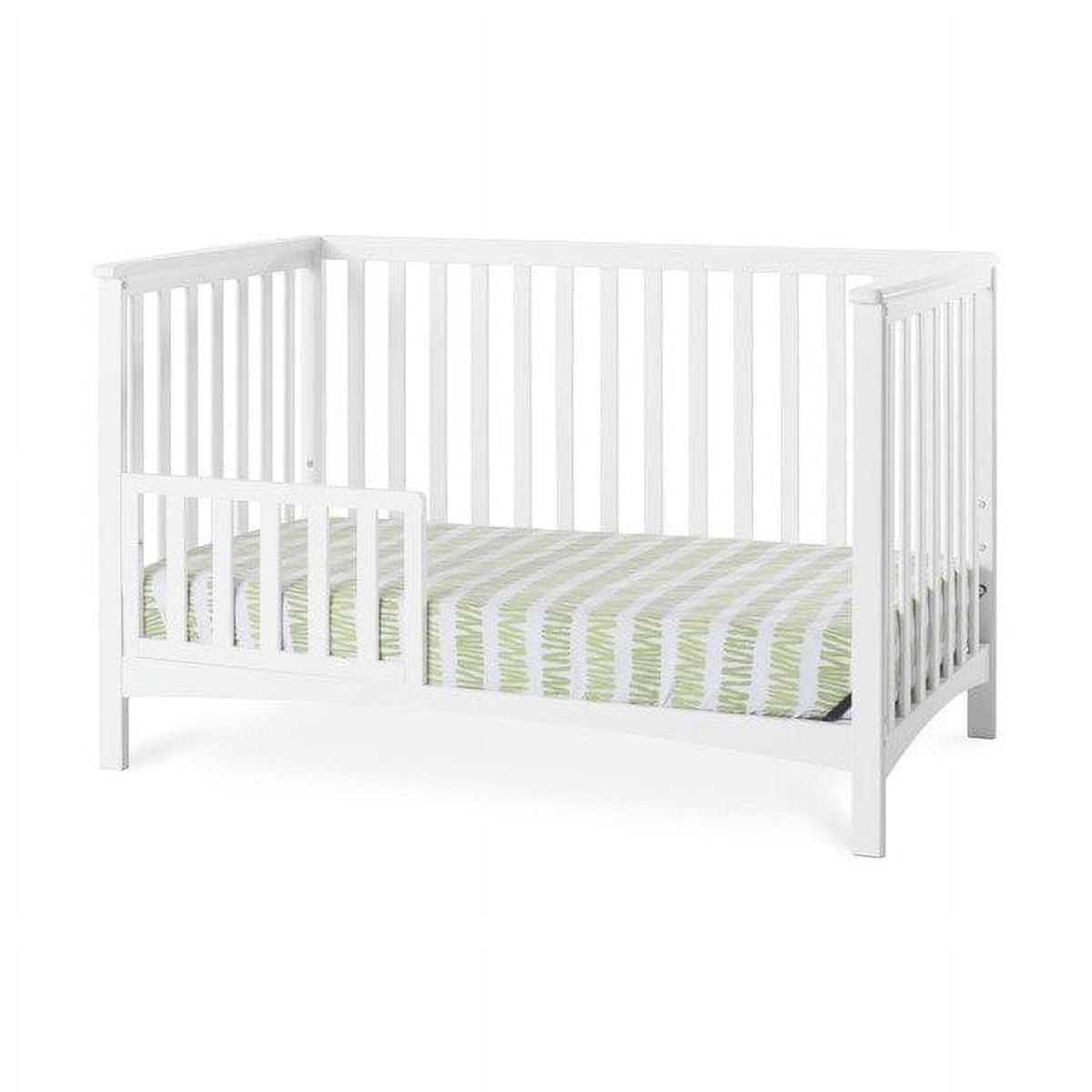 Child Craft London 4-in-1 Convertible Crib. Baby Crib Converts to Day Bed. Toddler Bed and Full Size Bed. 3 Adjustable Mattress Positions. Non-Toxic. Baby Safe Finish (Matte White)