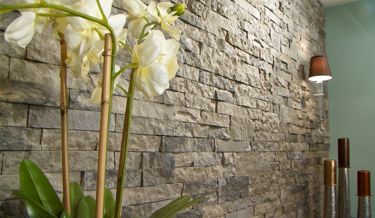 AirStone Spring Creek Faux Stone Primary Wall Tile to Cover 8 Square feet for home improvement indoor or outdoor