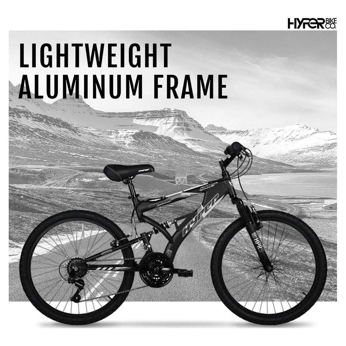 Hyper 24" Boy's Havoc Mountain Bike, Black