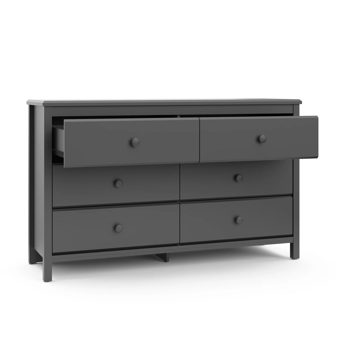 Storkcraft Alpine 6 Drawer Nursery Double Dresser, White