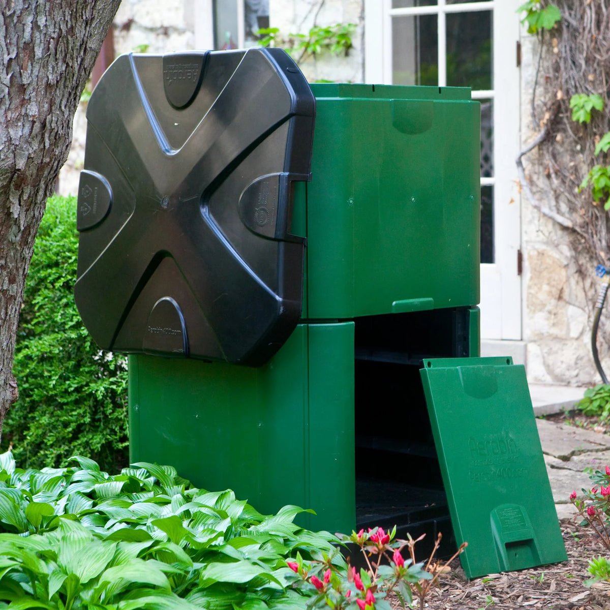 Exaco 123 Gal. Aerobin 400 Insulated Compost Bin a?? Green