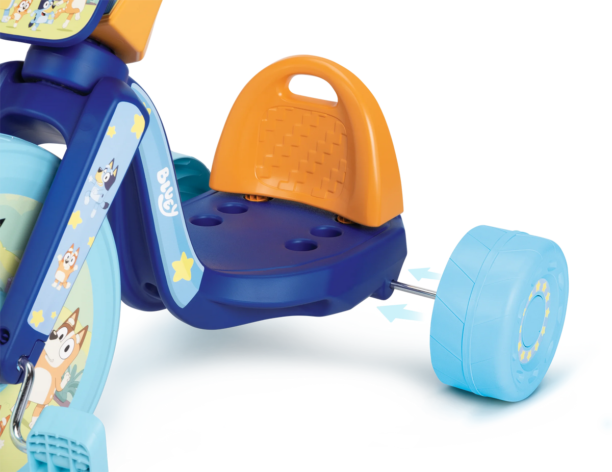 Fly Wheels Bluey Tricycle with 15 inch Front Wheel with Light Child Age 3 to 7 Years