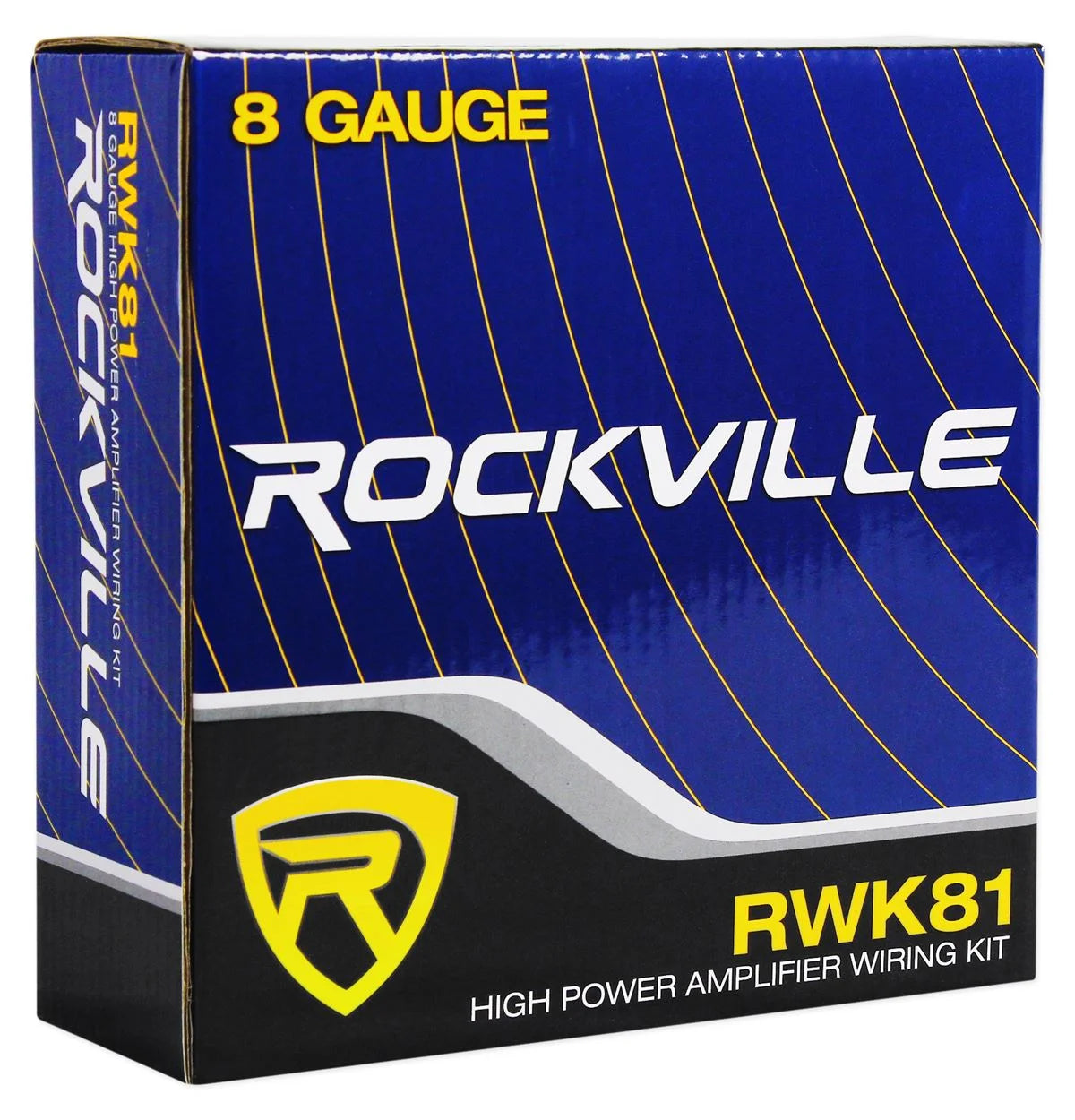 Rockville RVS12A 12" 1400w Slim Vented Powered Car Subwoofer Enclosure + Amp Kit