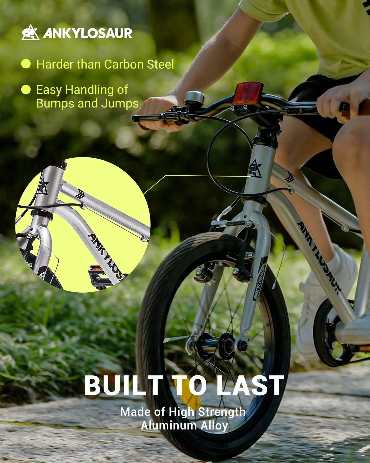Lightweight 16" Kids Bike for Boys & Girls, Ages 4-12, with Unique Belt Drive
