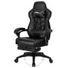 Gymax Office Computer Desk Chair Gaming Chair Adjustable Swivel w/Footrest Red