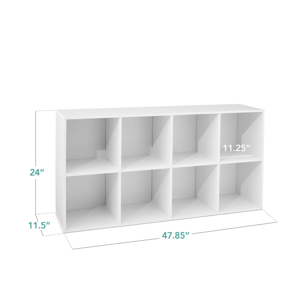 Best Choice Products 8-Cube Bookshelf, 11in Display Storage System, Organizer w/ Removable Back Panels - Black