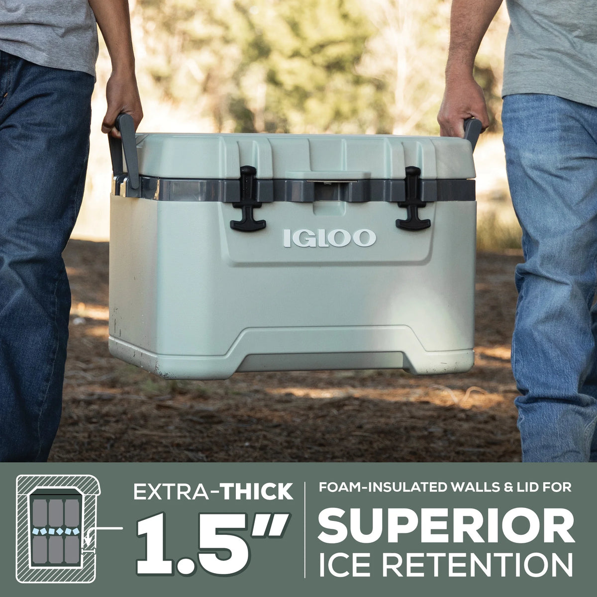Igloo 50 QT Overland Ice Chest Cooler, White