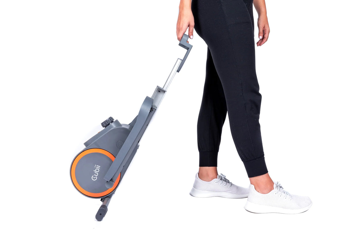 Cubii Go, Seated Elliptical Trainer with Wheels and Handle, 8 Adjustable Magnetic Resistance Levels