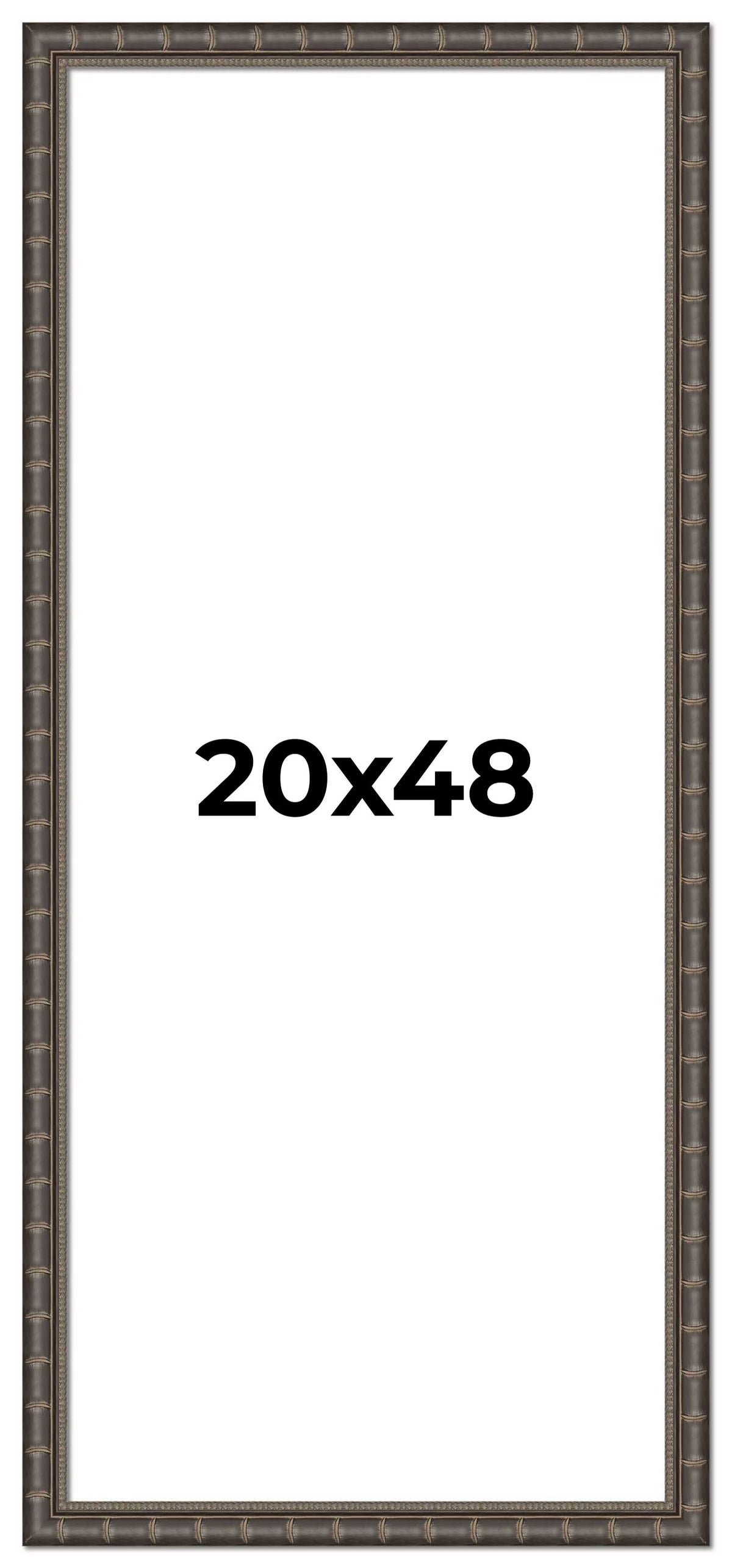 20x48 Frame Black Passaggi Solid Wood Picture Frame Width 1.5 Inches | Interior Depth 0.5 Inches |