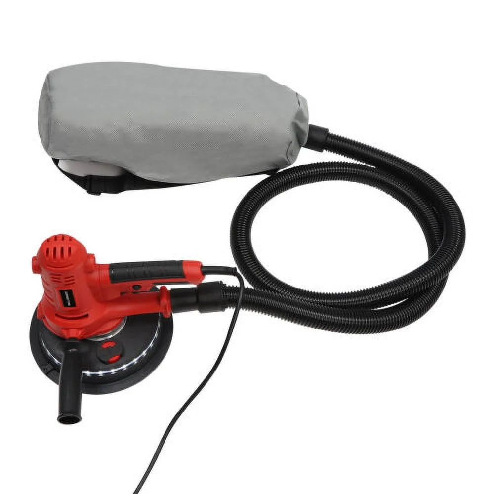 1200W Electric Drywall Sander Auto Vacuum & LED Variable Speed Dry Wall Sanding