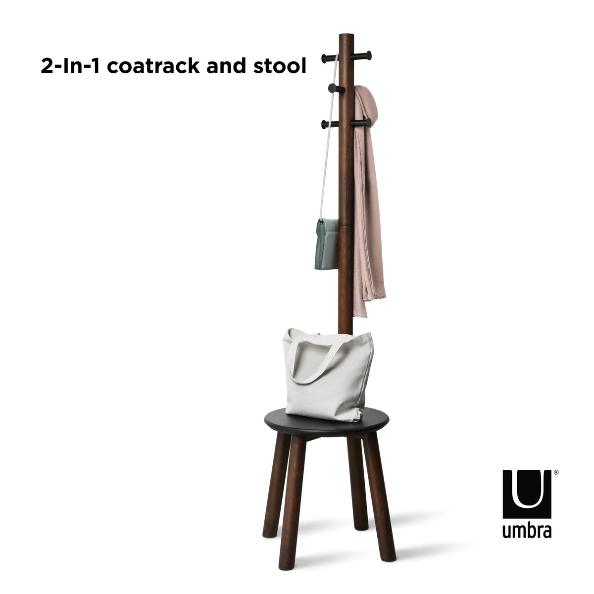 Umbra Pillar Stool and Coatrack