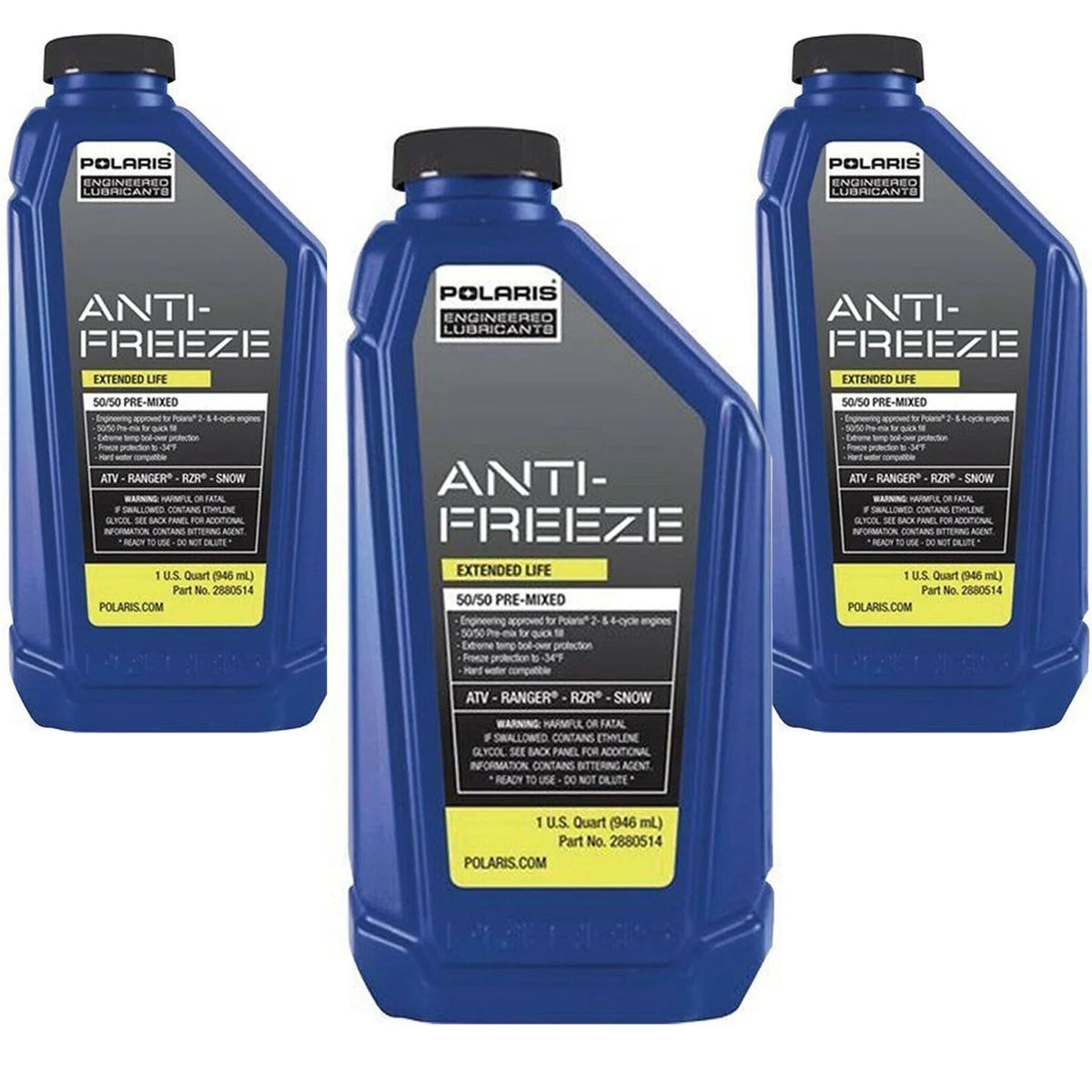 Polaris New OEM Antifreeze Coolant, 2880514x3