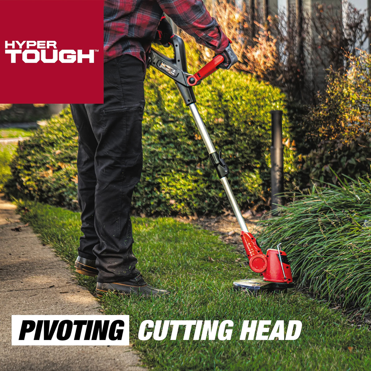 Hyper Tough 20V Max Cordless 13-inch Battery Powered String Trimmer, HT22-401-03-05