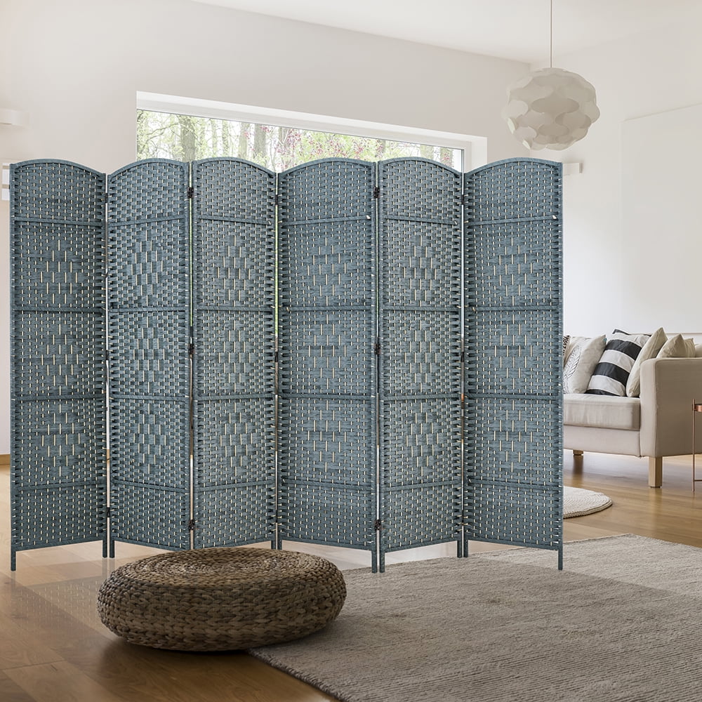 Jostyle Room Divider 6ft. Tall Extra Wide Privacy Screen, Folding Privacy Screens Freestanding Nature