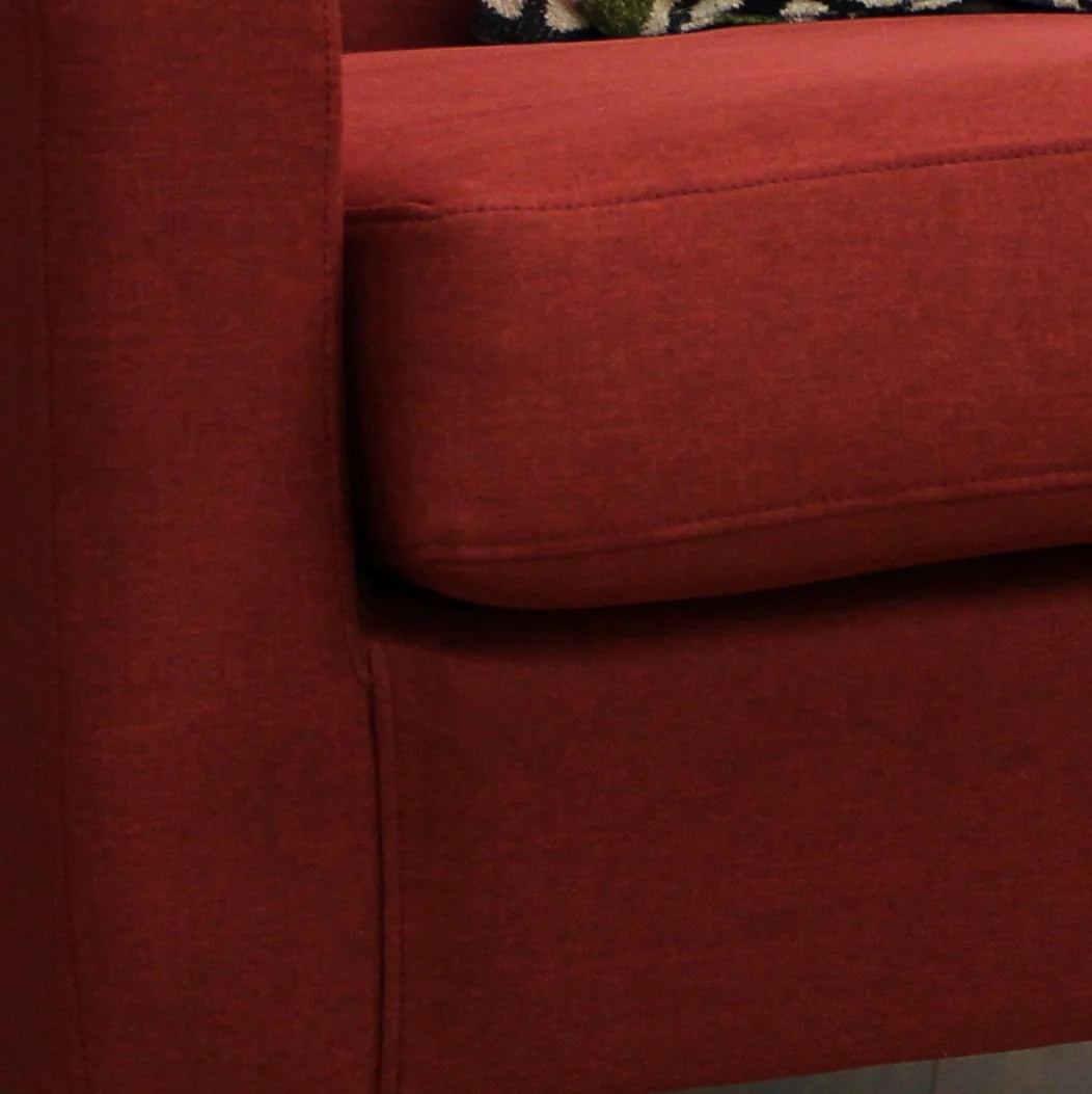 Emma Arm Chair - Leatherette Walnut