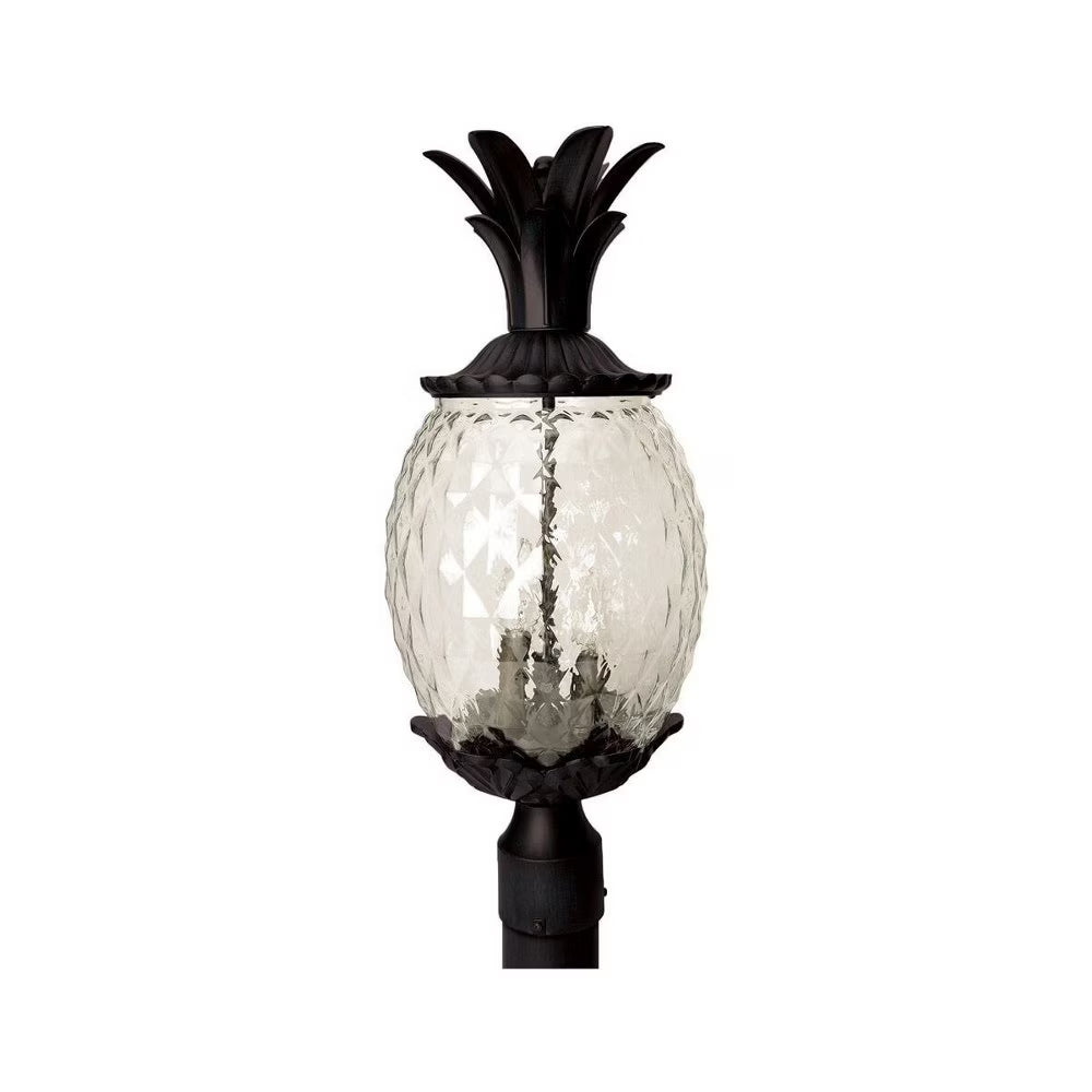 Acclaim 7517BK Lanai Collection 3-Light Post Mount Outdoor Light Fixture, Matte Black
