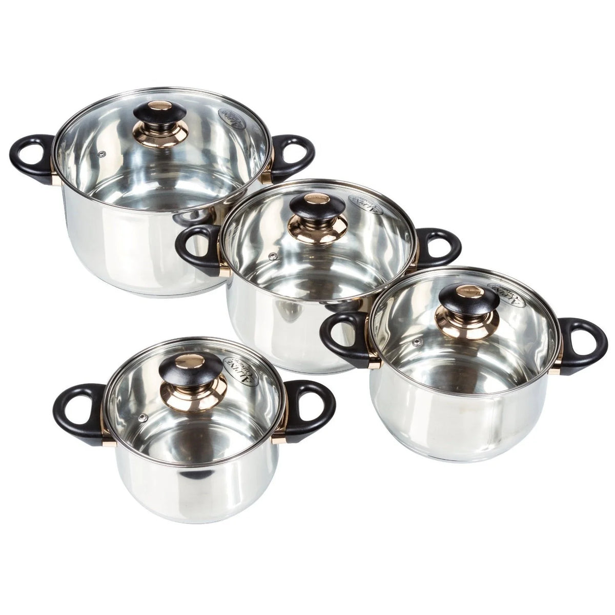 Imperial Home Chef Quality 12 Piece Stainless Steel Cookware Set