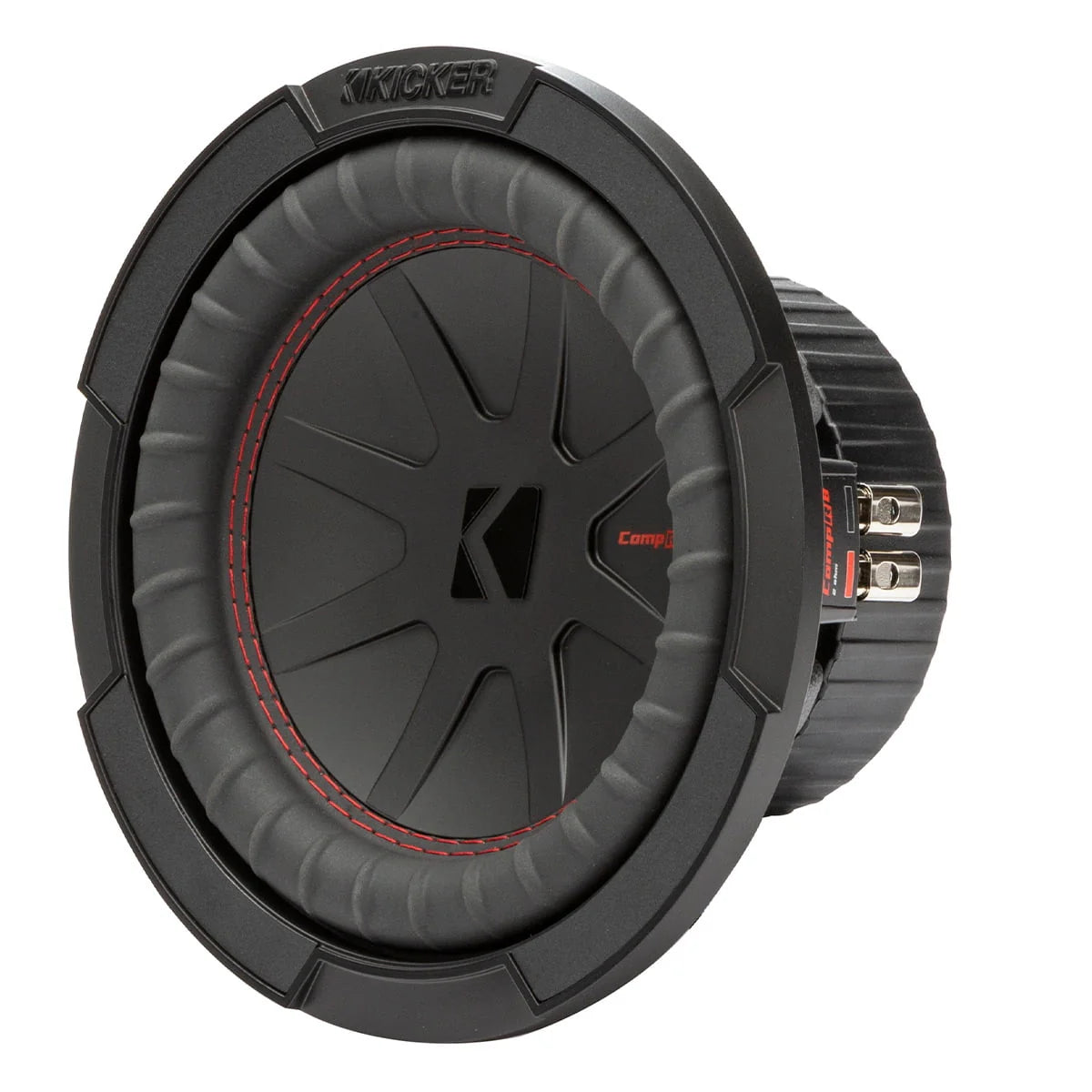KICKER CompR 8 Inch Dual 4 Ohm DVC 600W Peak Power Car Audio Subwoofer