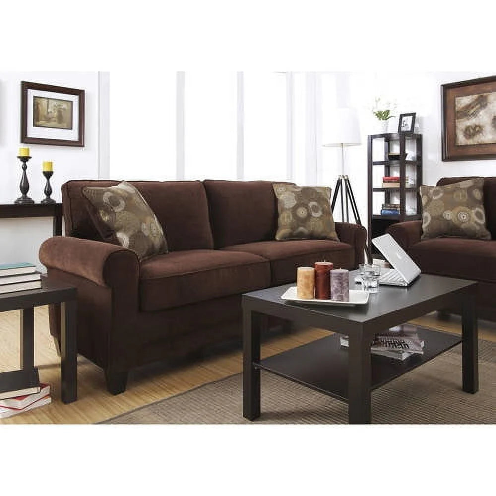Serta RTA Copenhagen Collection 73" Vanity Fabric Sofa, Brown