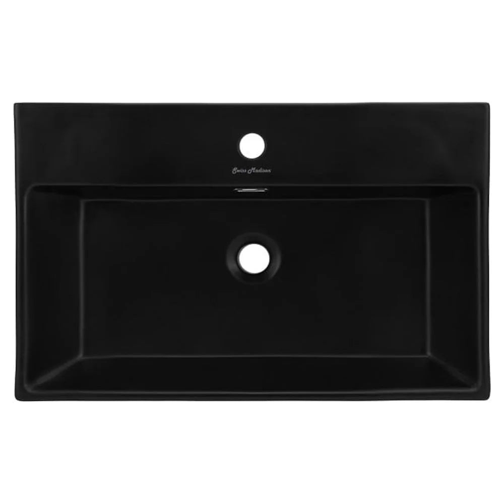 Claire 24 Ceramic Console Sink Matte Black Basin Brushed Gold Legs