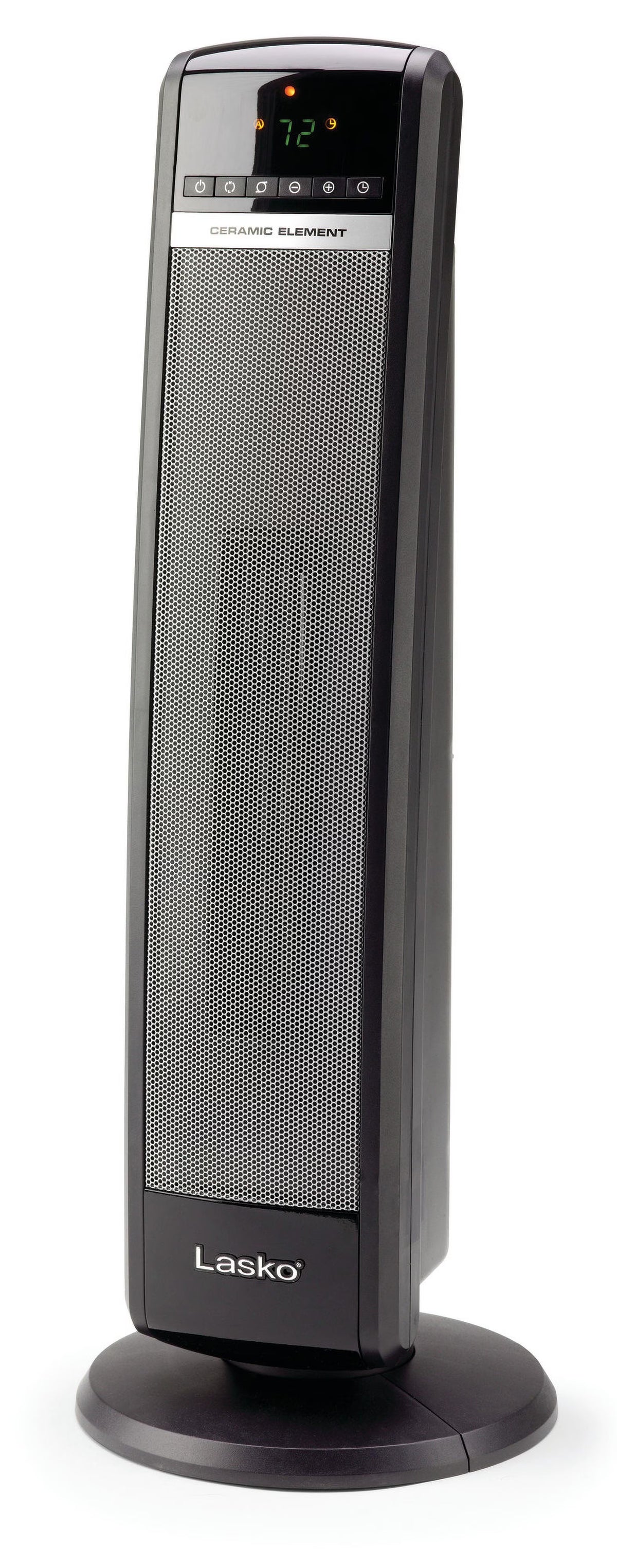 Lasko 29" 1500W Ceramic Tower Space Heater with Thermostat, Remote, Black, CT30754