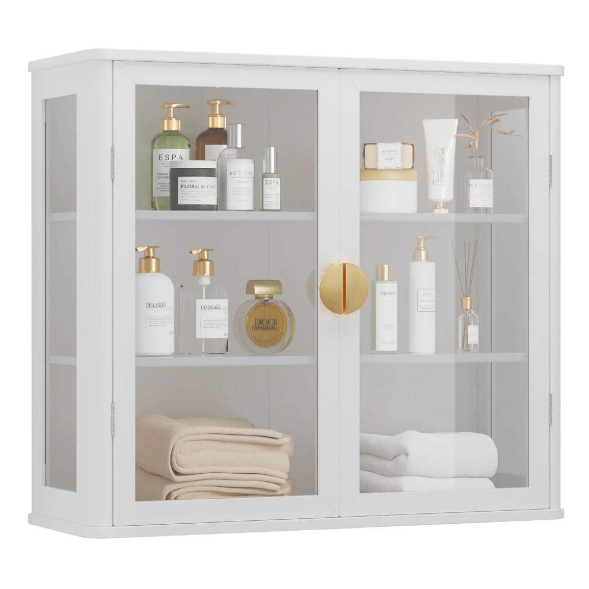 POLIHOME Floating Cabinet with Adjustable Shelves for Kitchen, 28 inches