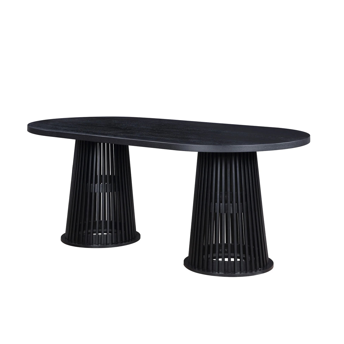 Beautiful by Drew Oval Dining Table, Rich Black