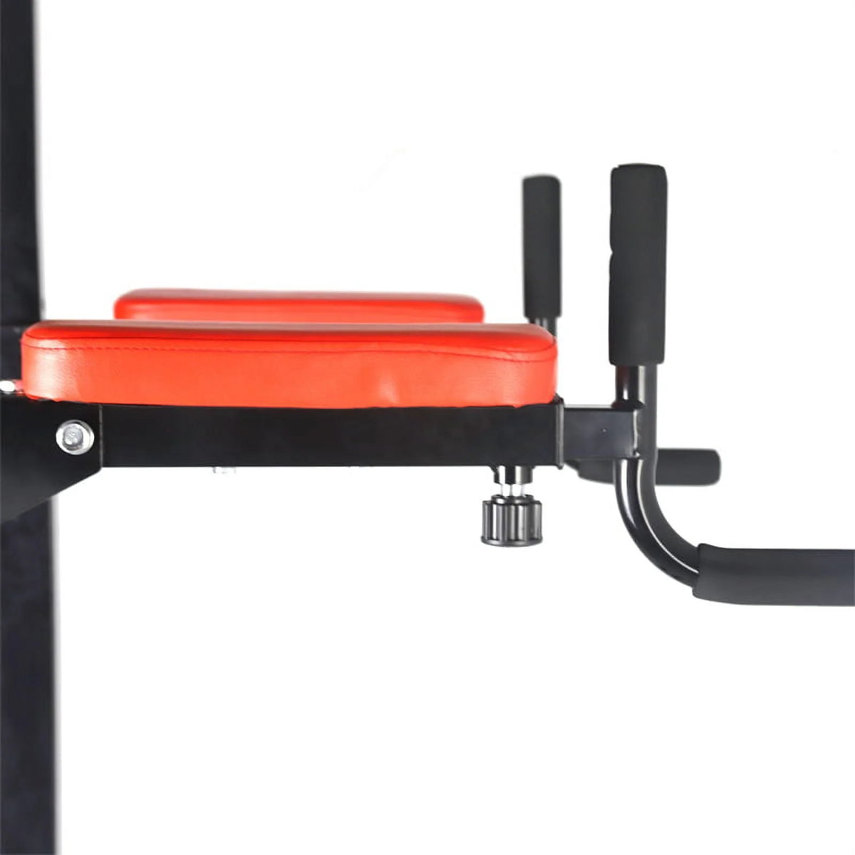 Relife Sports Power Tower Pull up Bar 36" Dip Station with Adjustable Height for Strength Training, Black