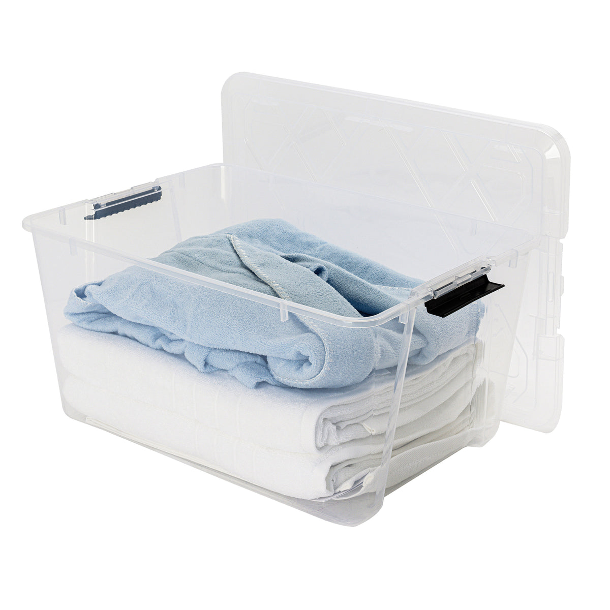Greenmade InstaView 45 Quart Storage Bin with Latching Lid, 4-pack